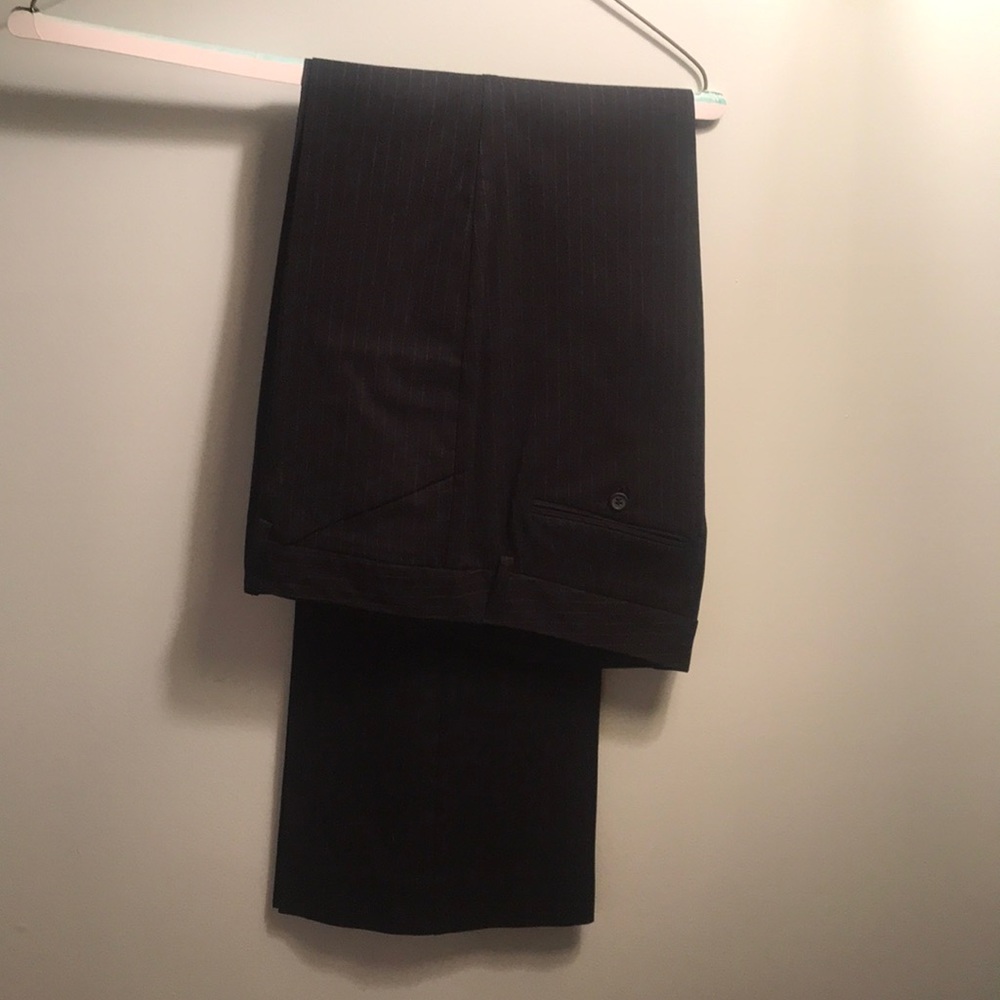 The Limited Drew fit pin striped pants.